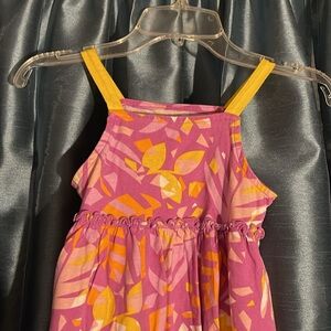 💰🚨CLEARANCE 🚨💰 
Wonder Nation. Pink yellow dress with pockets. 5T. G205